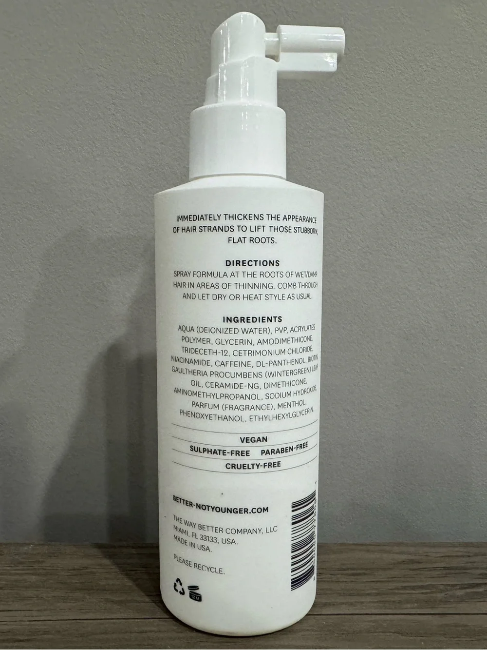 Better Not Younger Lift Me Up Hair Thickener